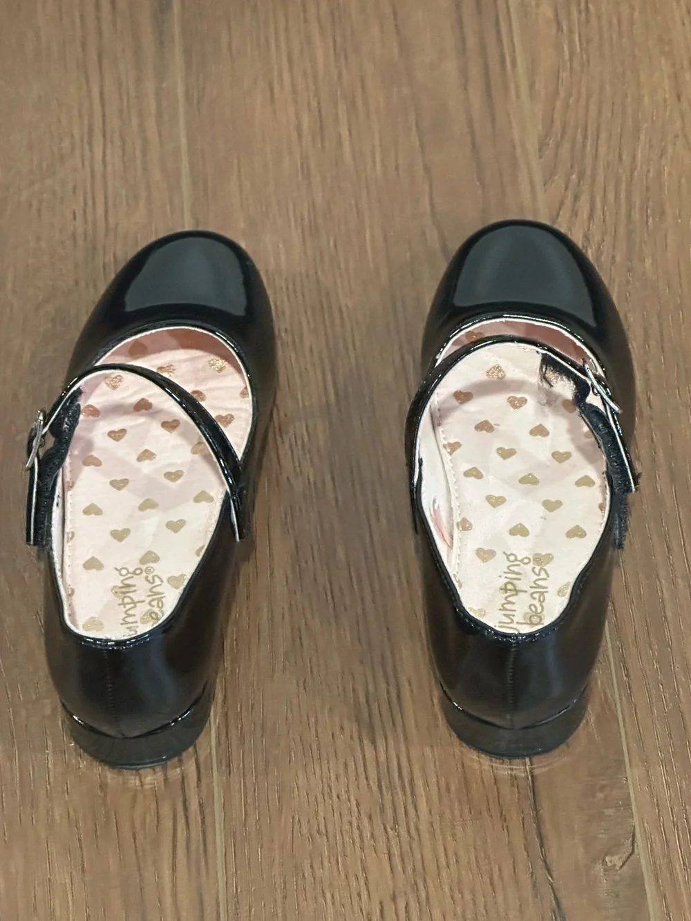 Jumping Beans Black Patent Mary Jane Dress Shoes Size 11